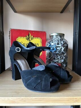 Black Suede Seychelles size 7.5
